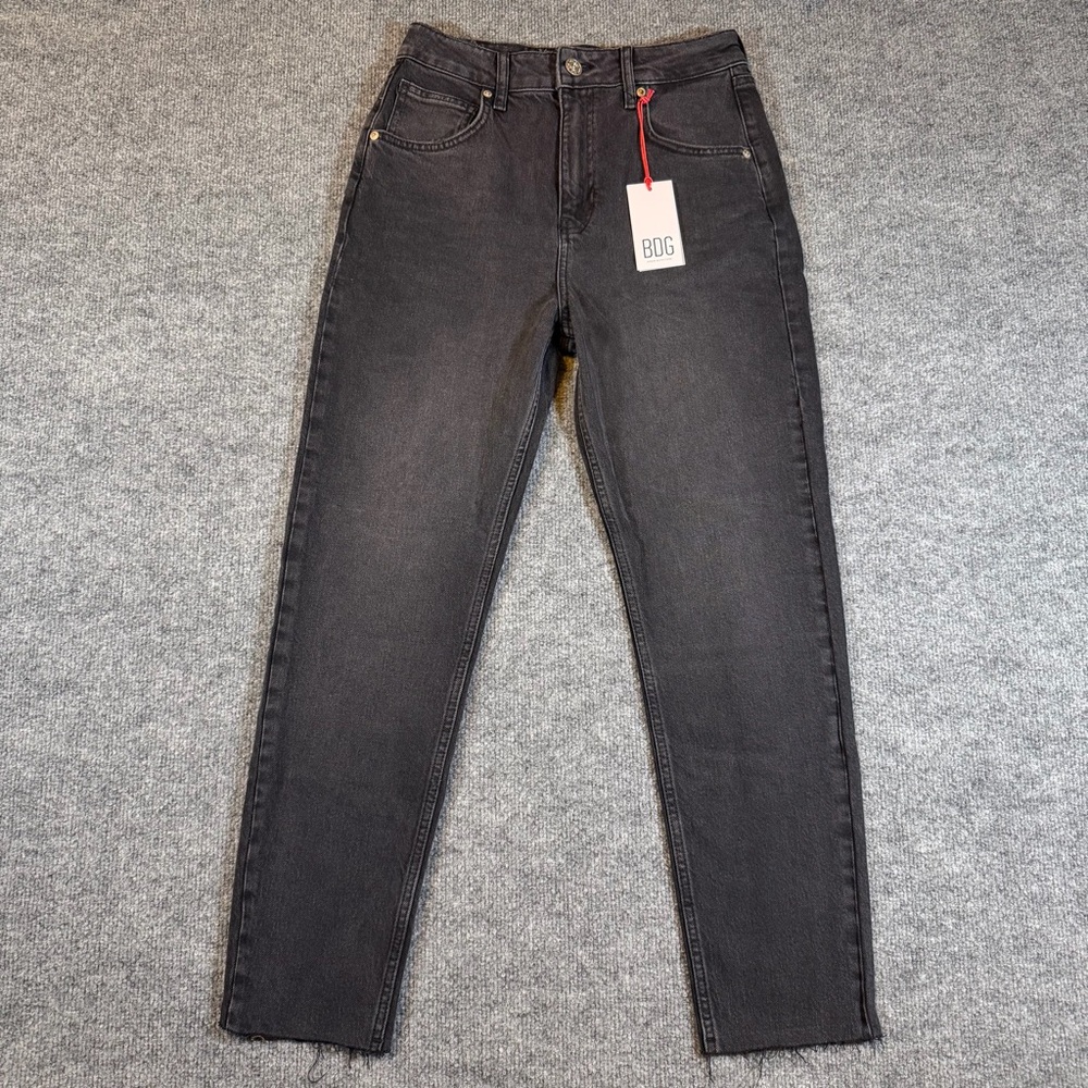 NEW Urban Outfitters BDG Edie Super High Waist‎ Super Slim Leg Jeans Black 29